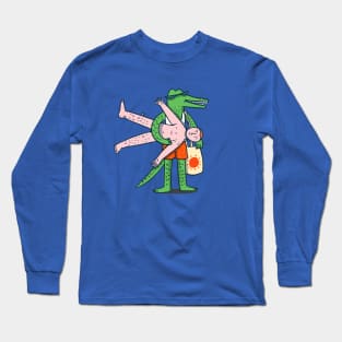 Mr Croco ready for summer Long Sleeve T-Shirt